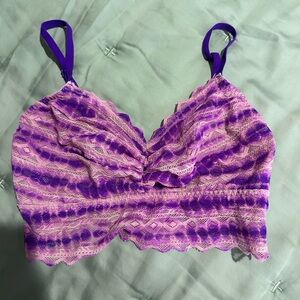 Victoria's Secret Pink and Purple Lace Bralette